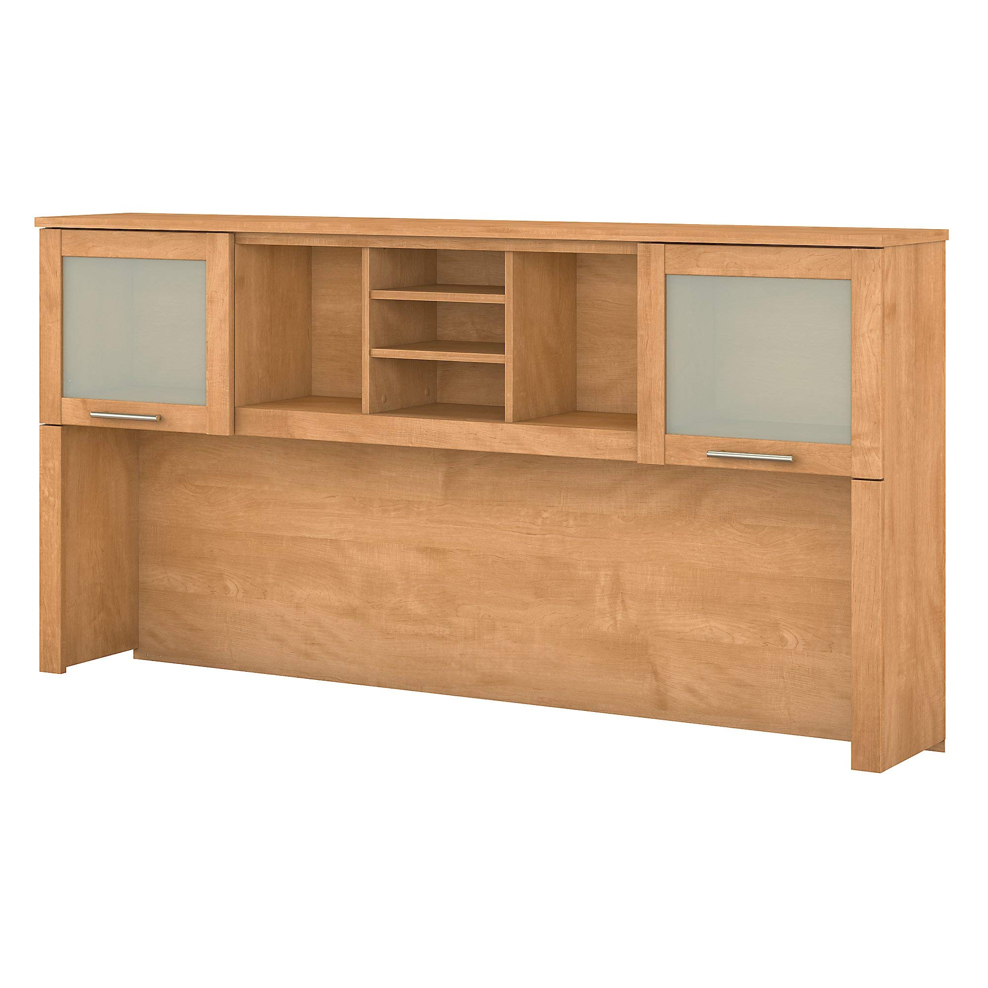 Bush Furniture 72W Maple Cross Desk Hutch - Home Office Organizer with Storage Shelves for Books, Files & Decor - Perfect for Study, Work & Remote Office Setup