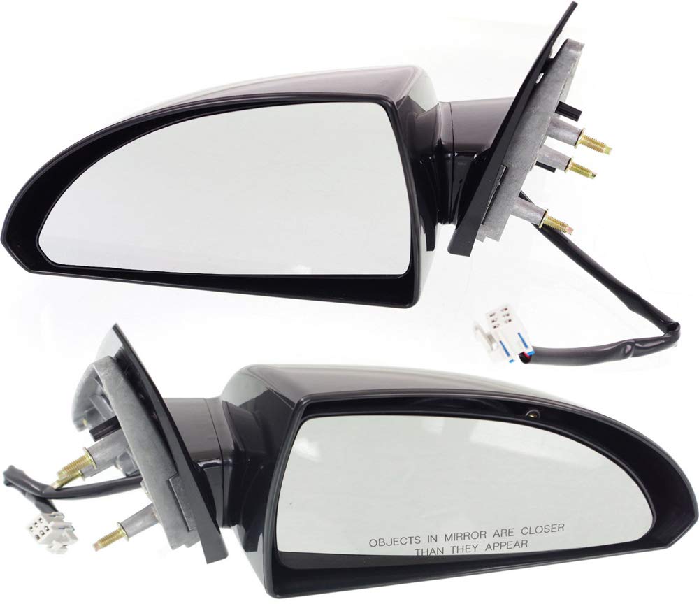 2006-2013 Chevrolet Impala Power Heated Side Mirrors - Driver & Passenger Side Kool Vue Replacement Mirrors (Paintable) for Winter Driving & Enhanced Visibility