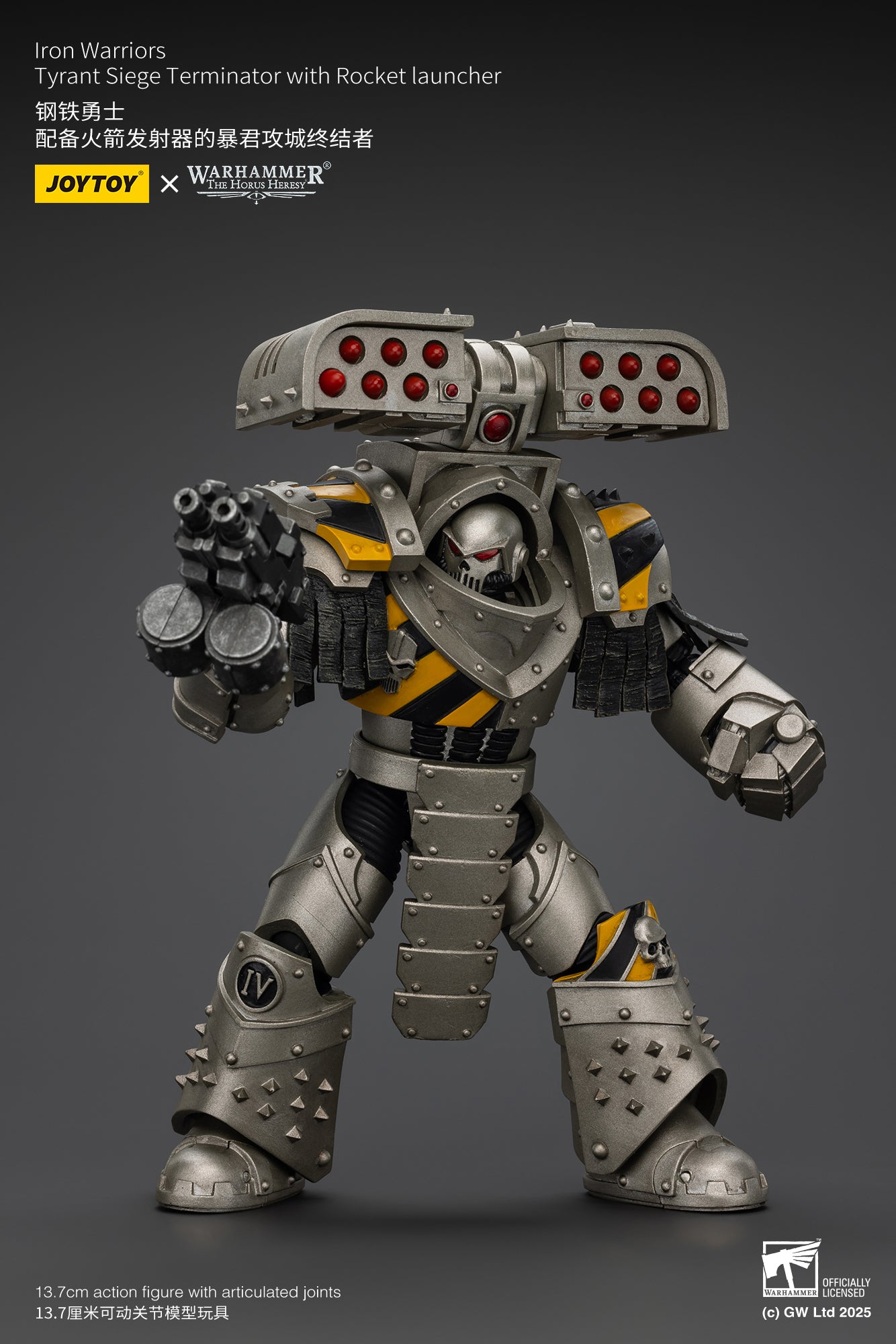 Pre Order 1/18 JOYTOY Warhammer The Horus Heresy Iron Warriors Tyrant Siege Terminator Action Figure Set - Perfect for Collectors, Warhammer 40K Fans & Tabletop Gaming Enthusiasts