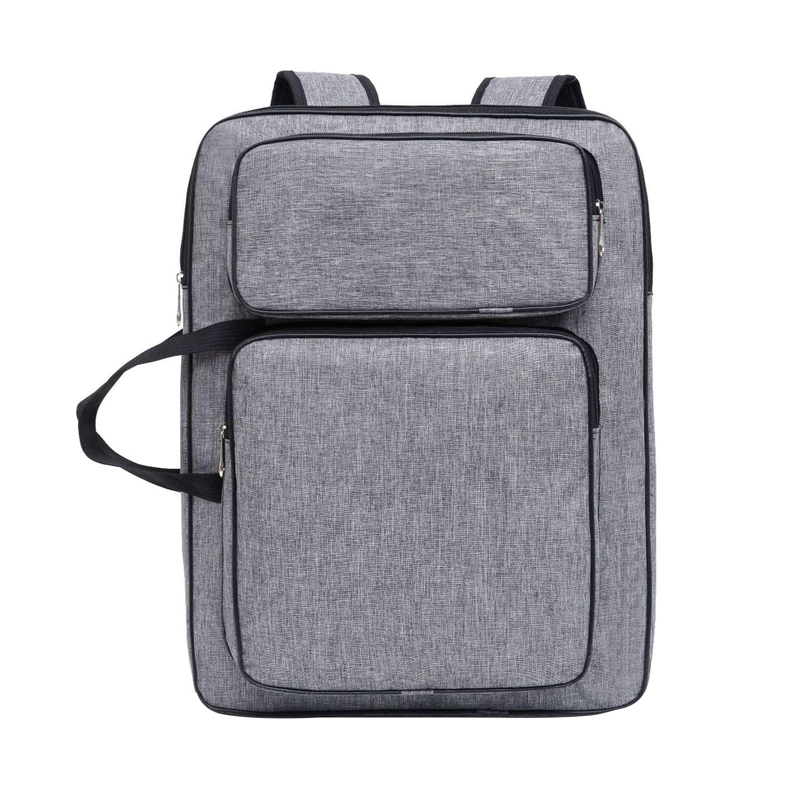 Professional 8K Artist Portfolio Backpack - Waterproof Art Storage Bag with Adjustable Drawing Board, 19.7”x14.6”x2.4” Gray - Perfect for Painting, Drawing & Sketching Supplies - Ideal for Art Students, Professionals & Outdoor Creatives