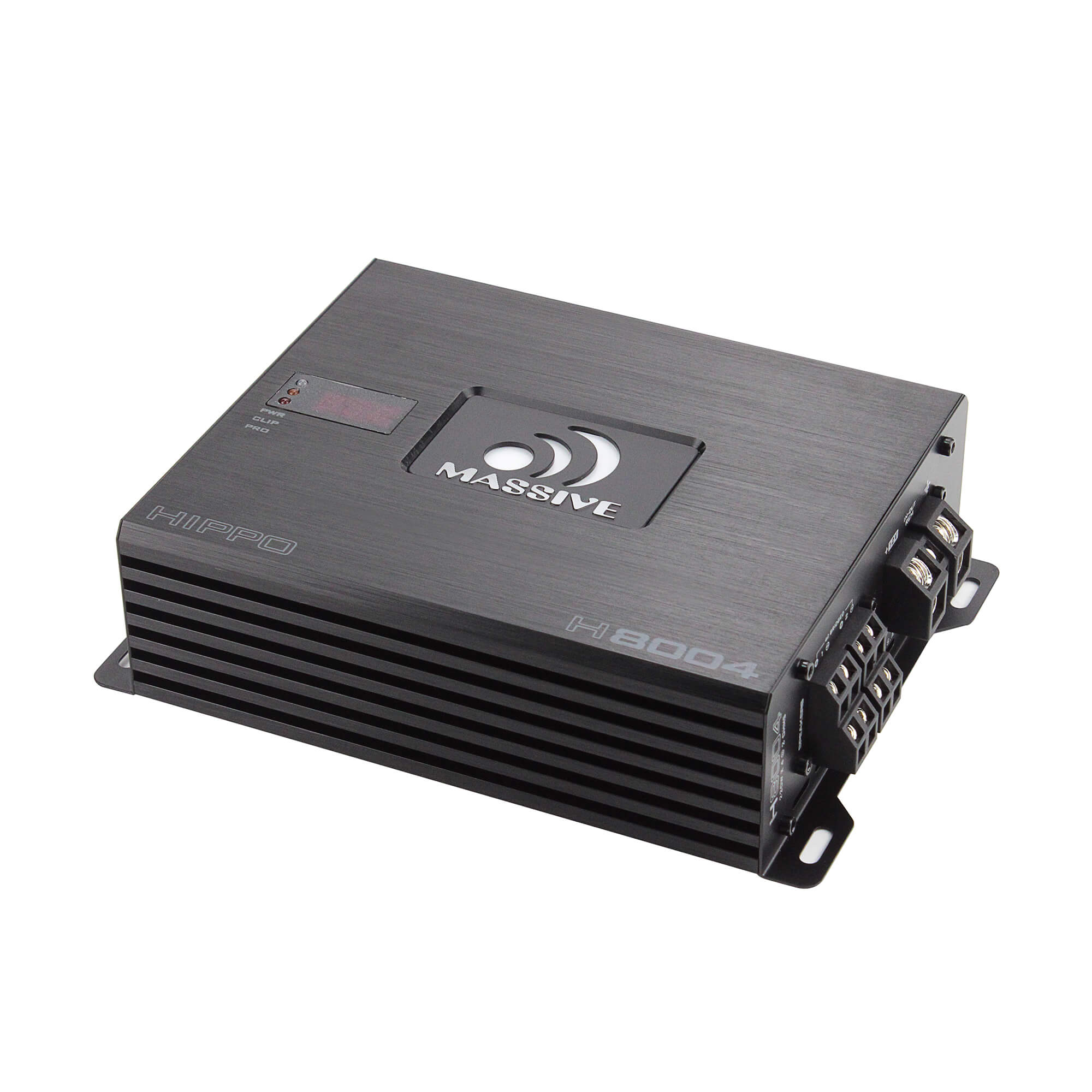H8004 4-Channel Car Amplifier - 125 Watts RMS x 4 @ 4 Ohm - High Power Audio Amp for Car Stereo System, Home Theater, and Marine Boats