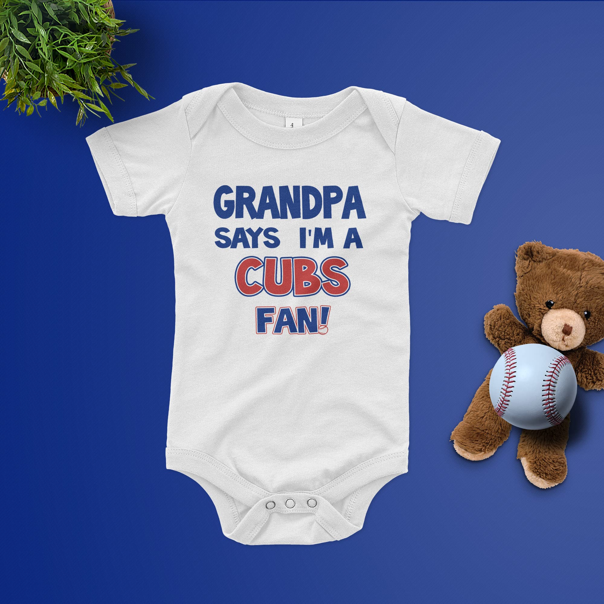 Adorable Chicago Cubs Fan Baby Bodysuit - Cute Baseball Outfit for Infants & Toddlers - Perfect for Game Day, Family Photos & Sports-Themed Events