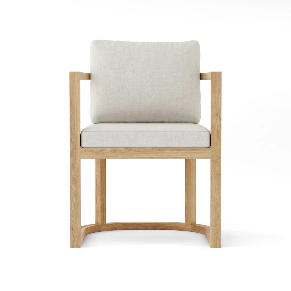 Anderson Teak Junus Dining Armchair DS 226 - Solid Teak Wood Outdoor Patio Furniture for Garden, Poolside & Restaurant Use