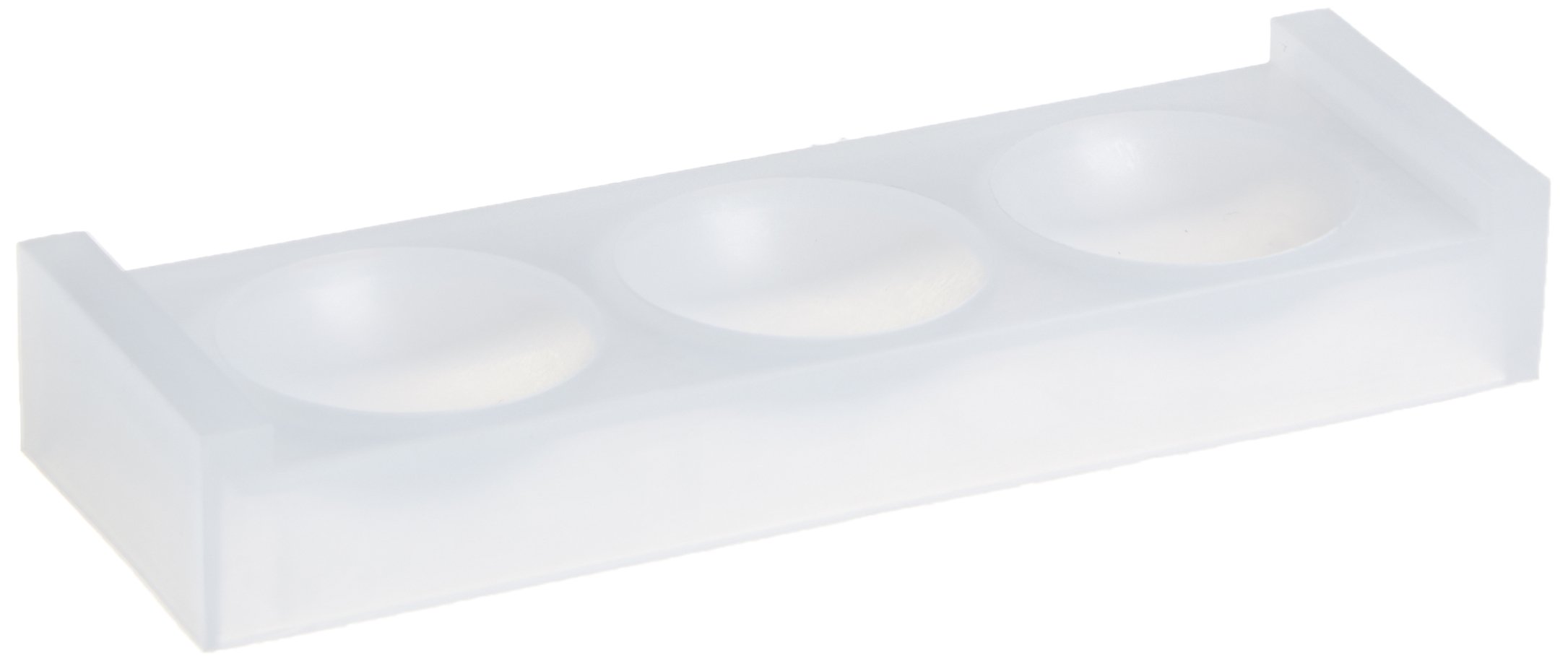 Kartell 255225 Low Density Polyethylene Spot Plates (Set of 4) - Durable Lab Equipment for Scientific Experiments & Chemical Analysis