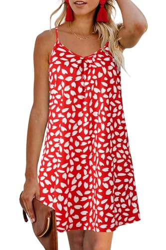 Red White Leaf Floral