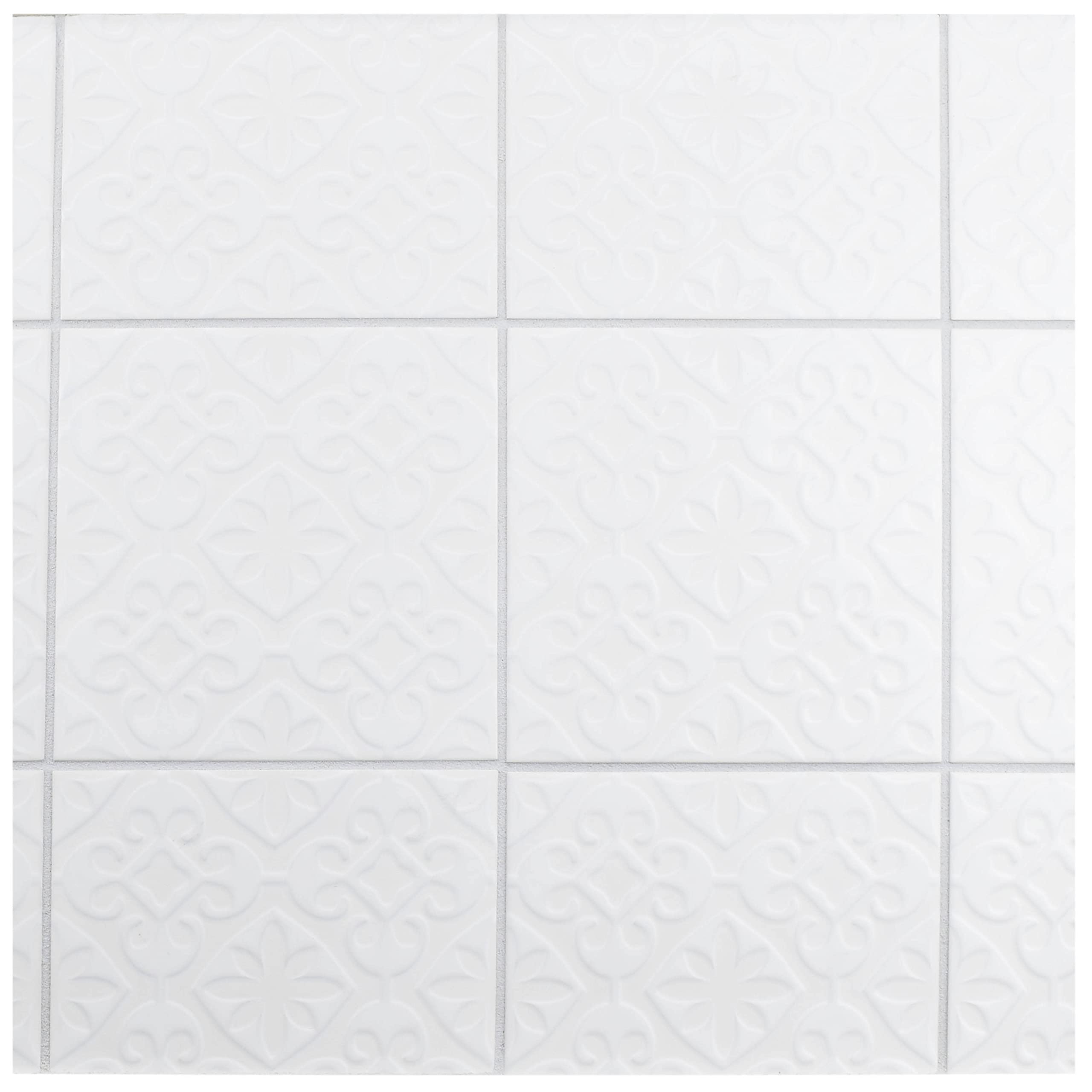 Merola Tile Triplex Valverde White 7-3/4