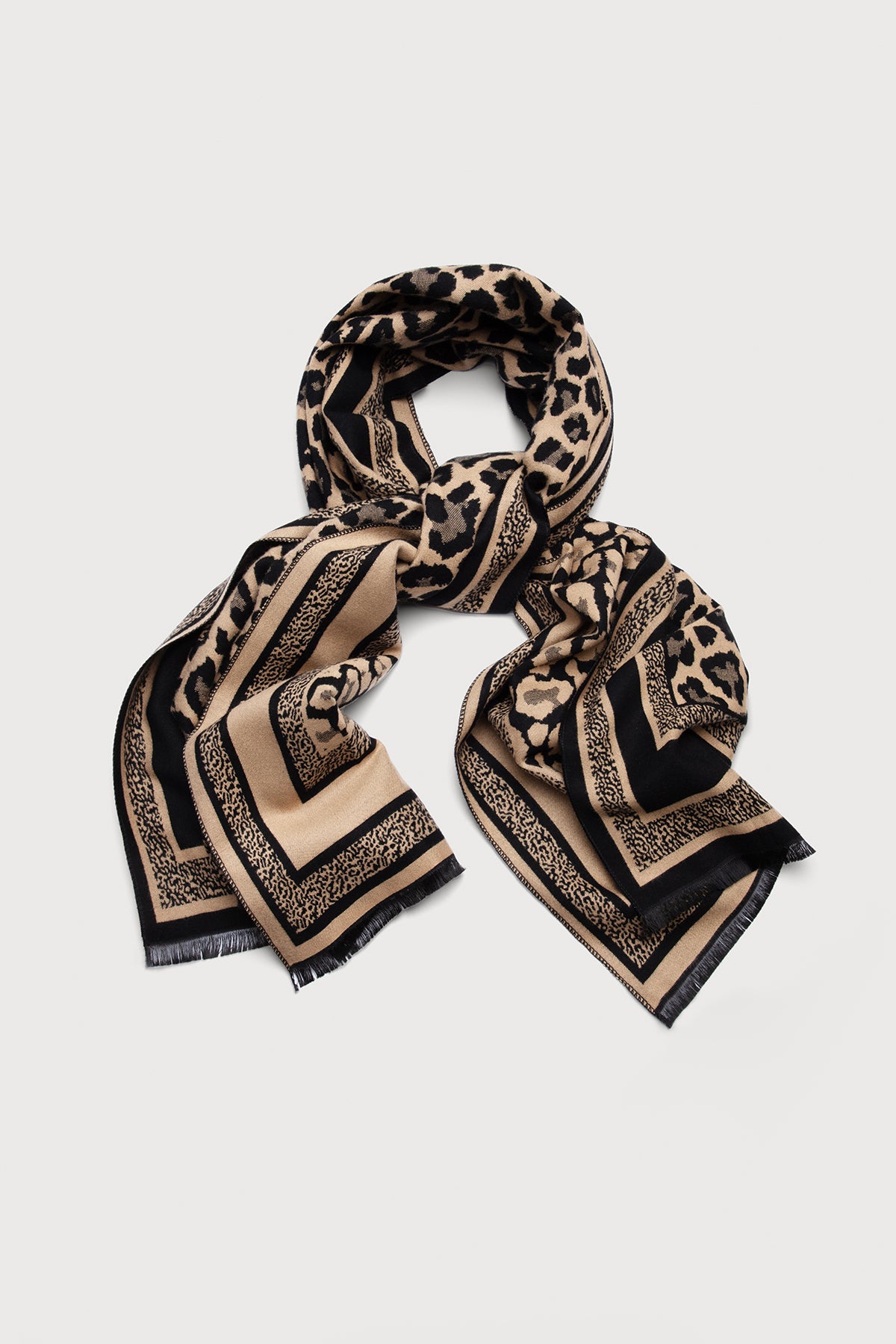 Reversible Leopard Print Scarf - Soft Winter Fashion Accessory for Women - Perfect for Cold Weather, Office Wear & Holiday Outfits