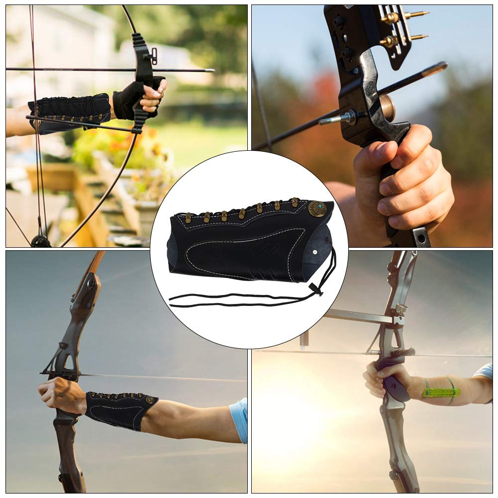 Alomejor Arm Guard Protective Sleeve for Hunting & Shooting - Adjustable Compression Wrap for Archery, Paintball & Outdoor Sports - Protects Forearm from Bruises & Injuries