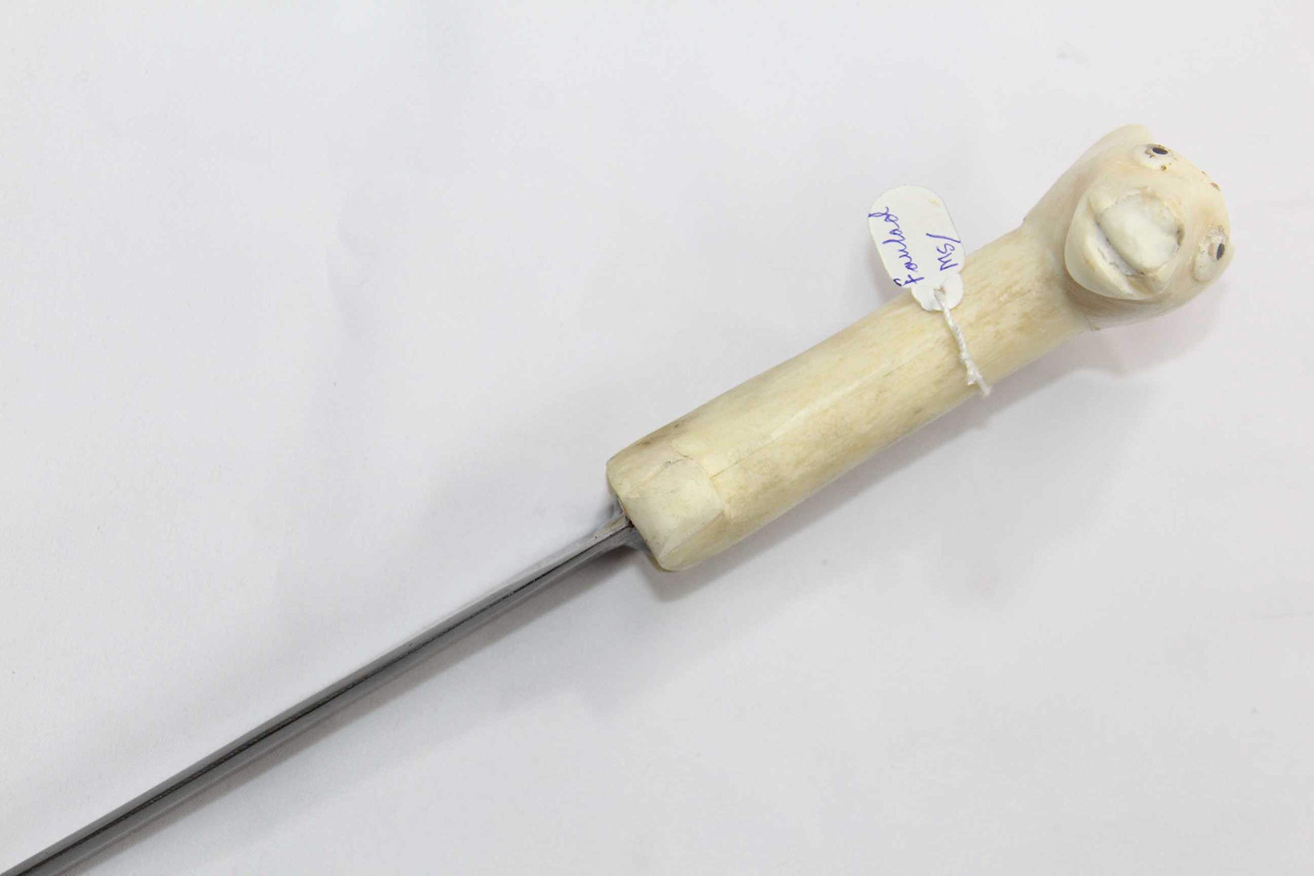 Authentic Pesh-Kabz Dagger Knife - Handcrafted Wootz Steel Blade, Horse Face Handle - Model P234 | Collectible Antique Weapon for Display & Historical Reenactment