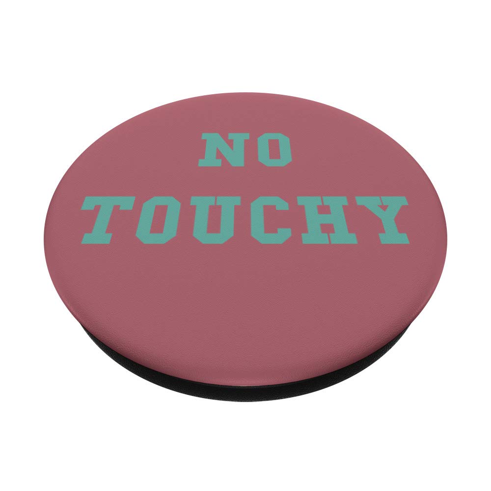 No Touchy PopSockets PopGrip - Swappable Phone Grip with Stand for iPhone, Samsung & Tablets | Secure Hold, One-Hand Use | Perfect for Commuting, Work & Video Calls