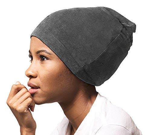 ADAMA Satin Lined Jersey Beanie for Women & Men - Soft Winter Hat with Silk Lining - Warm Unisex Skull Cap for Cold Weather - Perfect for Outdoor Activities, Running, and Daily Wear