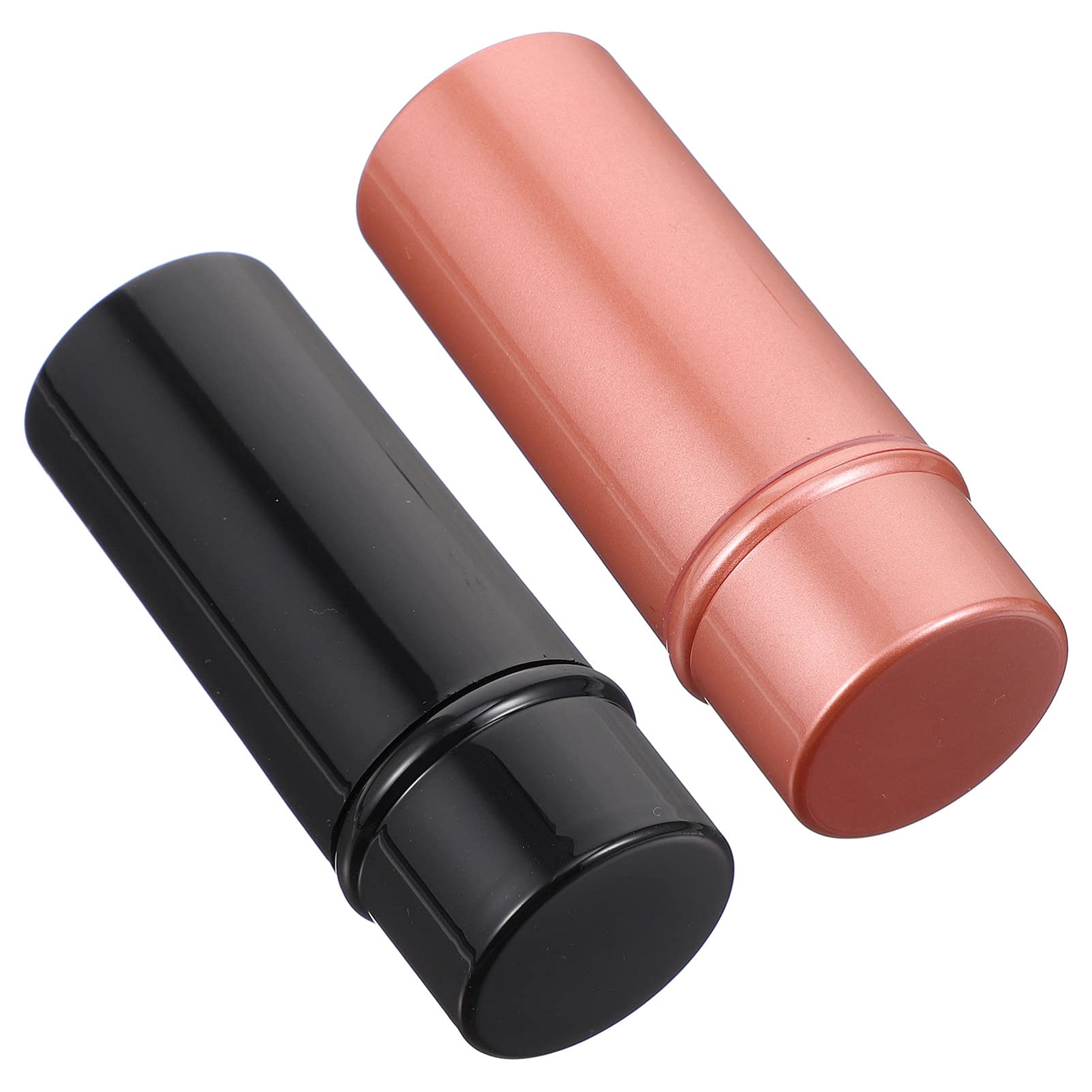 SOLUSTRE 2Pcs Retractable Kabuki Makeup Brush Set - Professional Nylon Foundation & Blush Brush with Cover, Portable Travel Makeup Brush (Black & Red) - Perfect for On-The-Go Touch Ups & Full Face Makeup Application