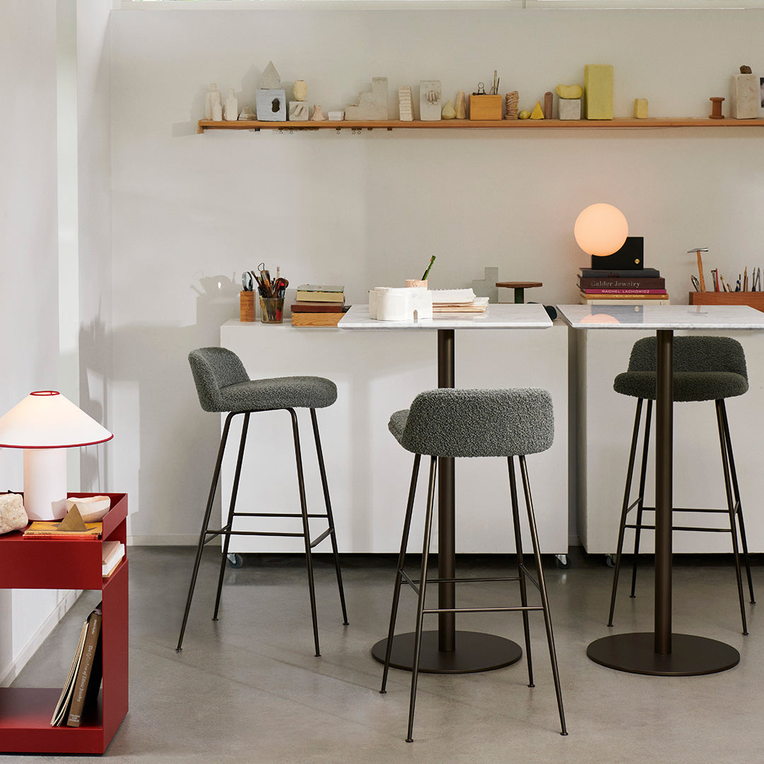SK21 Bar Table with Center Base - Modern & Stylish Counter Height Table for Kitchen, Dining Room, or Home Bar - Perfect for Entertaining & Small Spaces