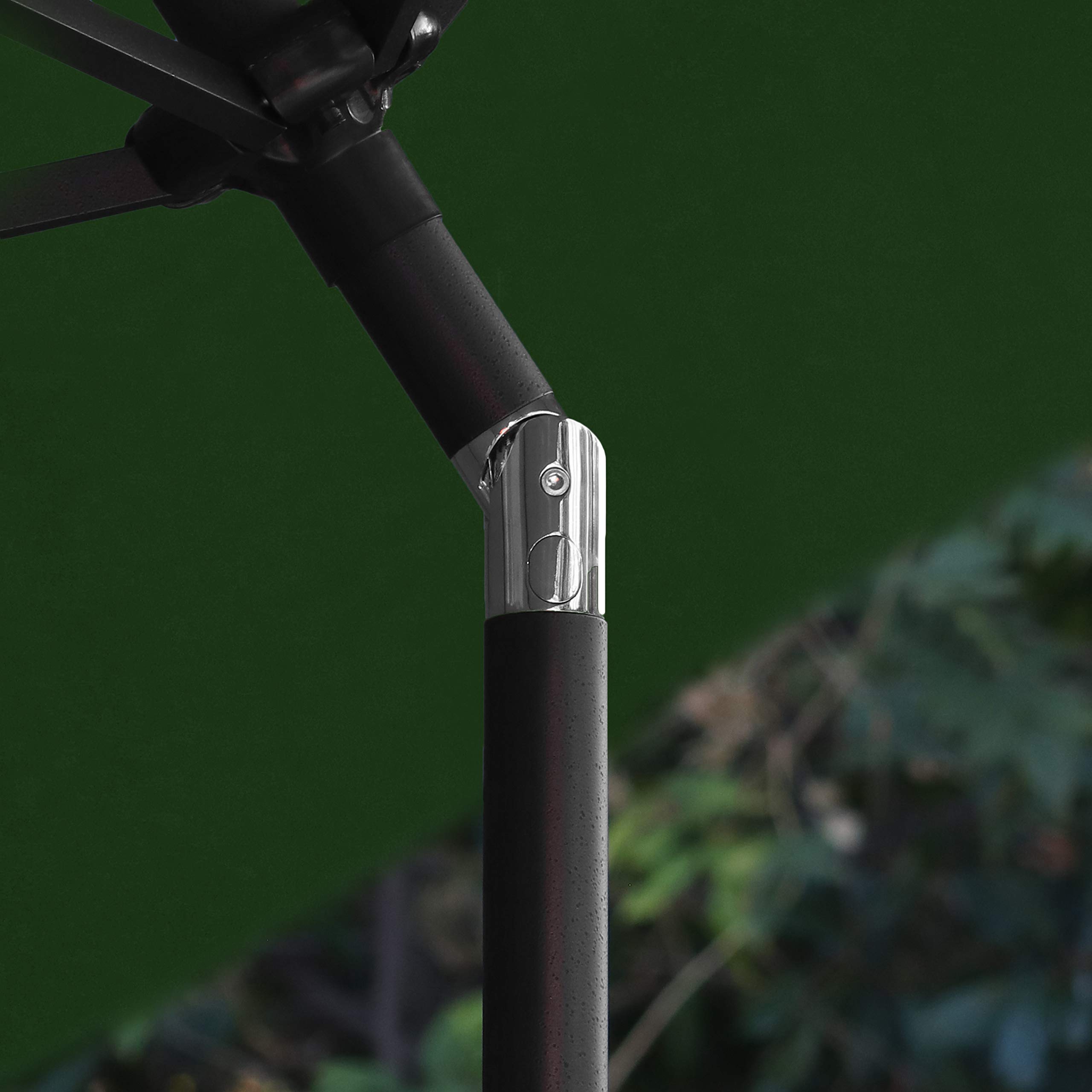 Sunline 11ft Crank Open Push Tilt Patio Umbrella with Aluminum Ribs & Pole - Perfect for Backyard, Poolside, and Outdoor Dining