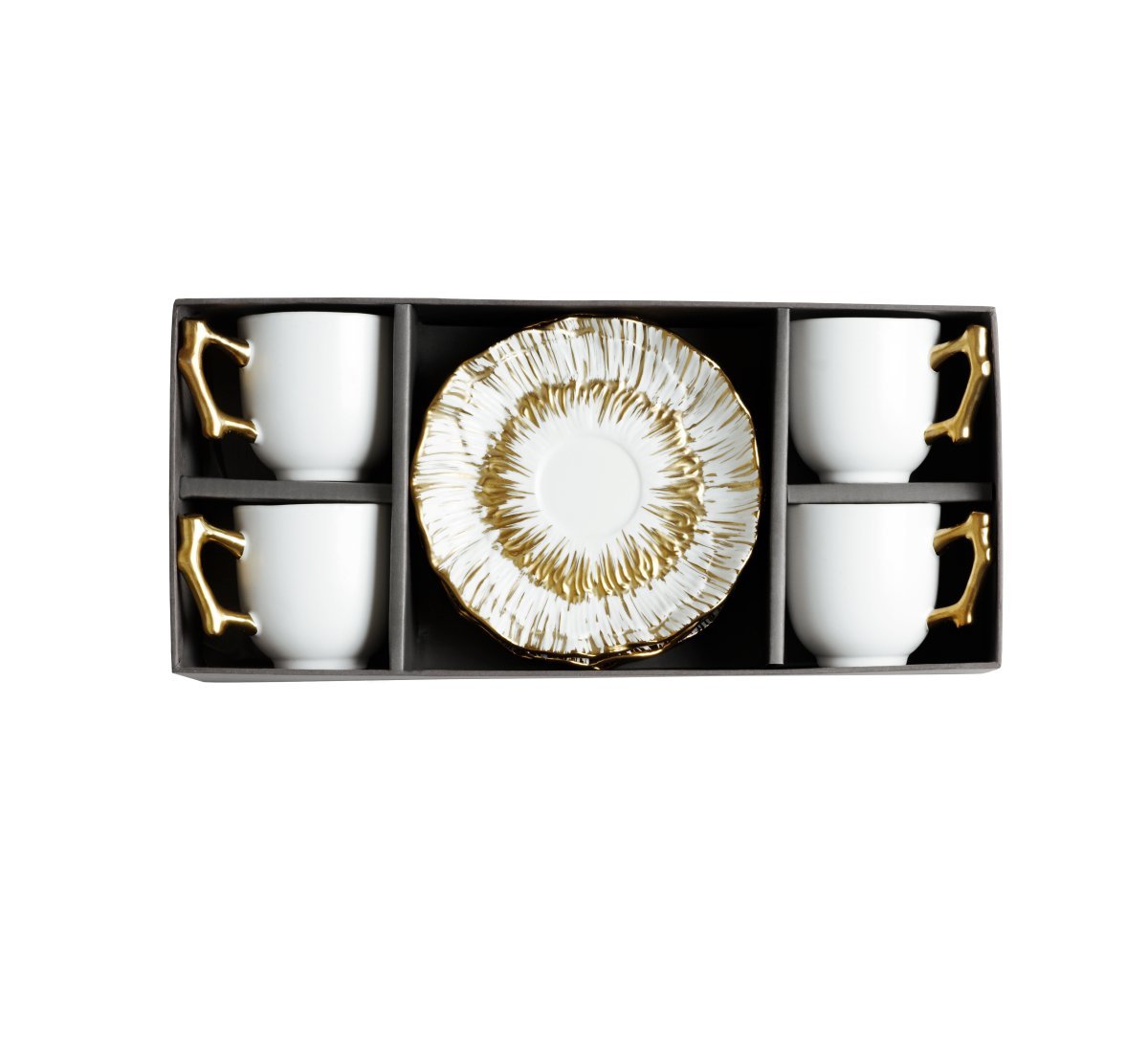 Anemone Demitasse Set - Elegant Floral Espresso Cups and Saucers for Coffee Lovers | Perfect for Home, Cafe & Gift Giving