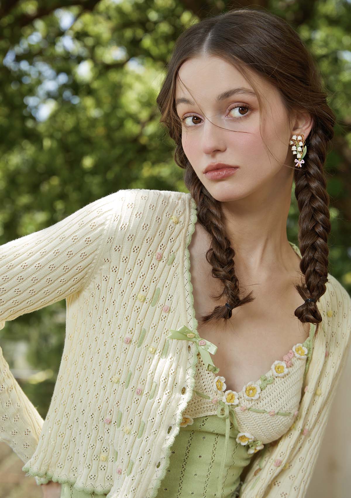 Honeygreen Manor Knit Cardigan for Women - Cozy Long Sleeve Open Front Sweater - Perfect for Fall, Winter & Layering Outfits