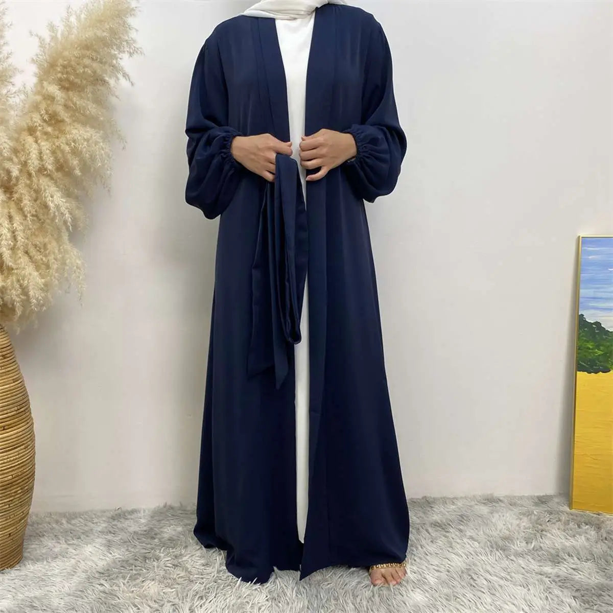 11 Color Options Kimono Cardigan with Pockets - Open Abaya Dress for Muslim Women | Modest Fashion, Prayer Wear & Everyday Comfort
