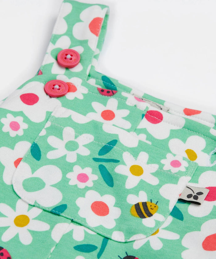 Parsnip Dungarees for Kids - Adjustable Strap Overalls with Cute Bug Print | Perfect for Playtime, Gardening & Outdoor Adventures