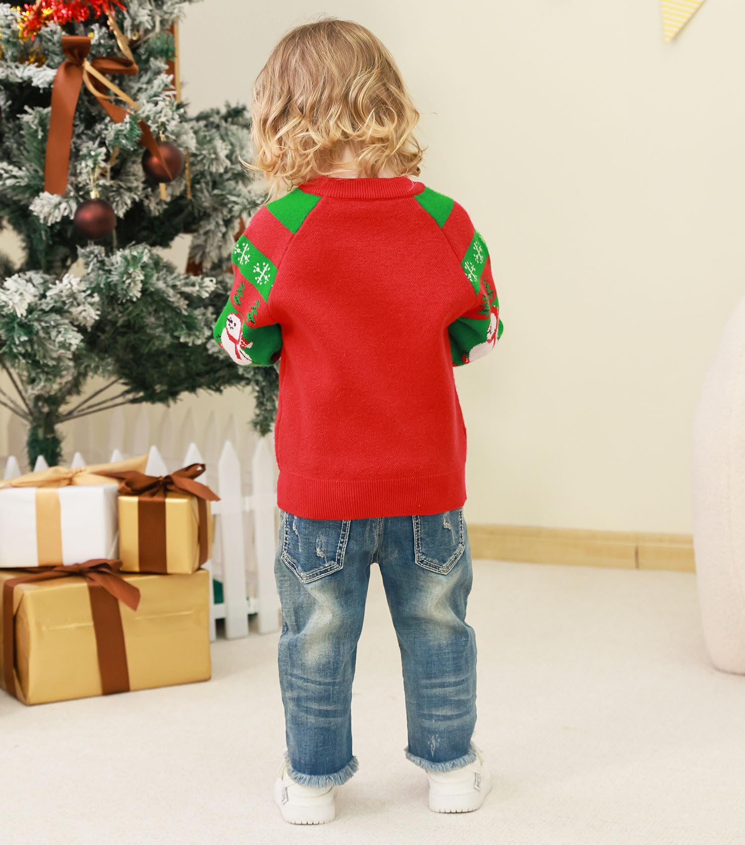 BFUSTYLE Ugly Christmas Sweater for Toddlers - Cozy Knit Pullover for Baby Boys & Girls | Perfect for Holiday Photos & Family Gatherings