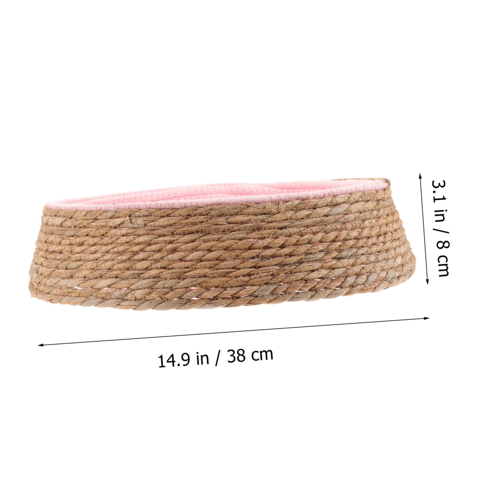 Balacoo Rattan Round Pet Bed - Soft Cushion Dog & Cat Bed for Small Pets, Breathable Willow Wicker Basket with Washable Pad - Cozy Sleeping Nest for Home, Living Room, or Patio Use