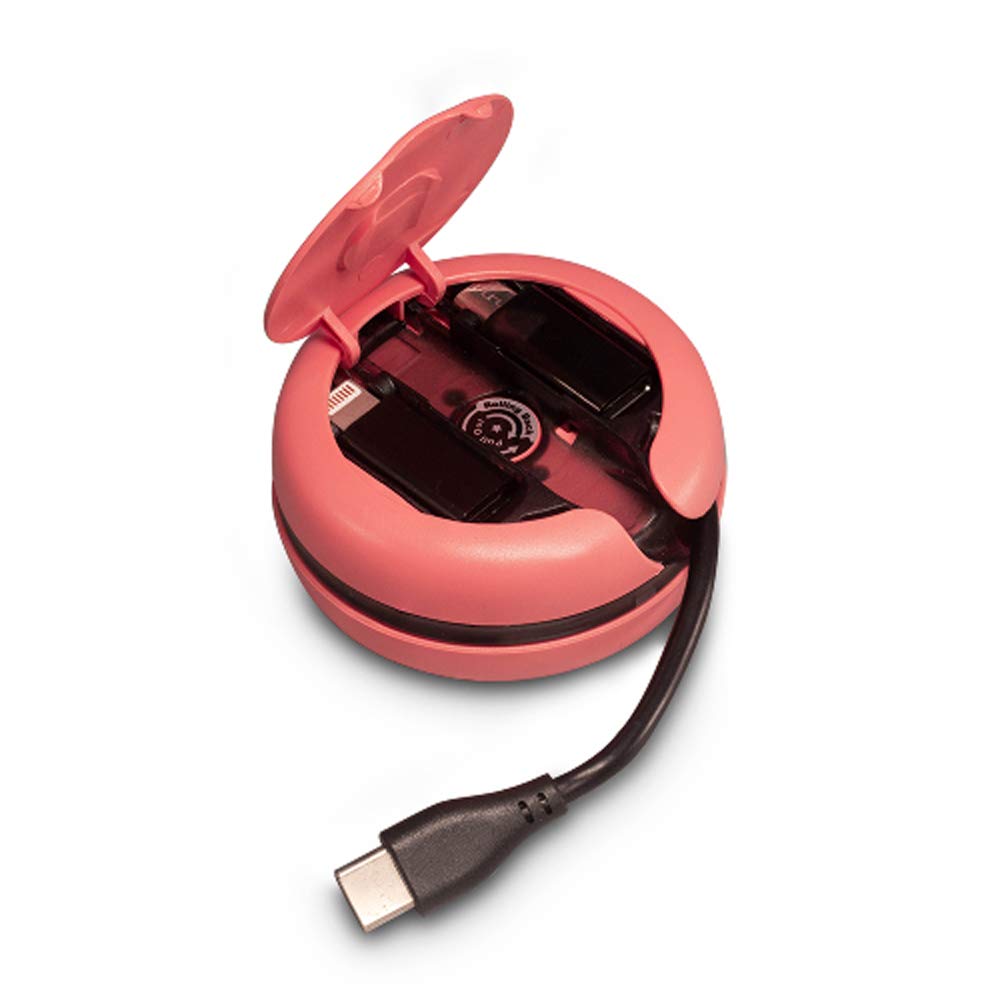 MOGICS Macaron Pink Car Charger - Compact & Powerful USB Charger for iPhone, Android, Samsung - Perfect for Road Trips & Daily Commutes