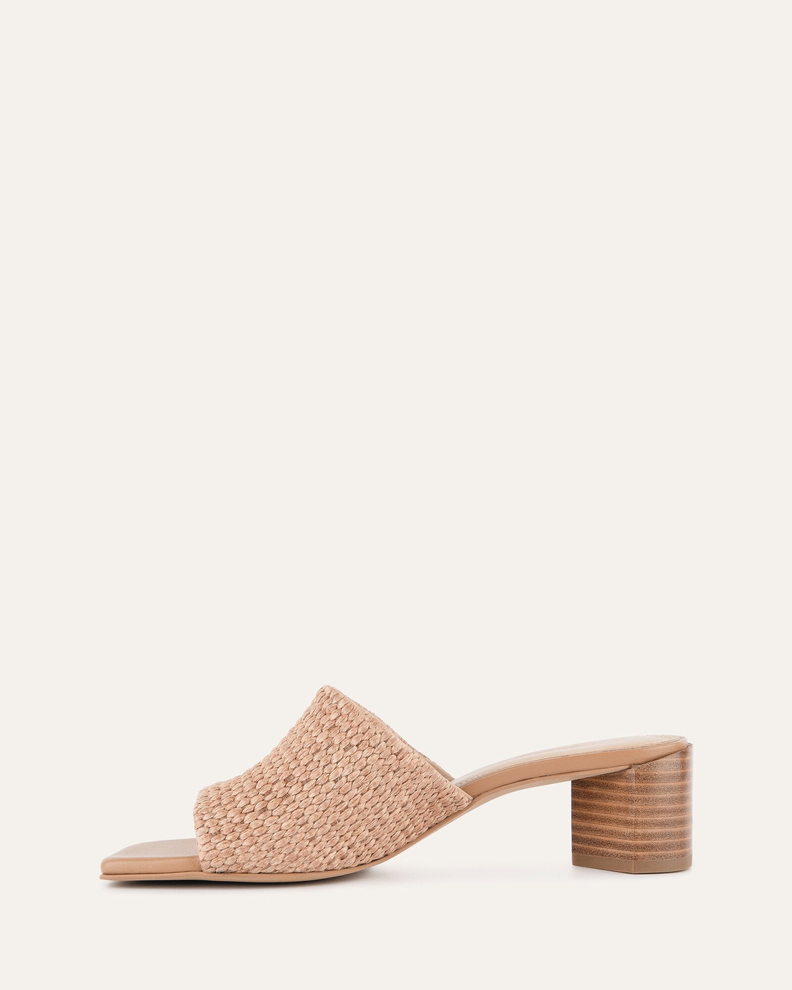 Herbie Women's Mid Heel Sandals - Comfortable Tan Raffia Summer Wedges for Beach, Vacation & Casual Outings