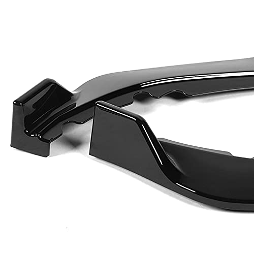 HYPERSPEED 3PCS CK-Style ABS Front Bumper Spoiler Lip for 2011-2017 Honda Odyssey - Painted Black Car Body Kit, Exterior Accessories & Air Chin - Perfect for Street Racing, Car Shows & Custom Styling