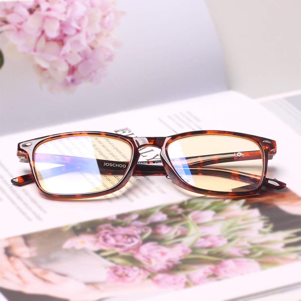 JOSCHOO Anti Blue Light Reading Glasses for Men & Women - Computer Glasses to Reduce Eye Strain - Perfect for Office Work, Gaming & Screen Time