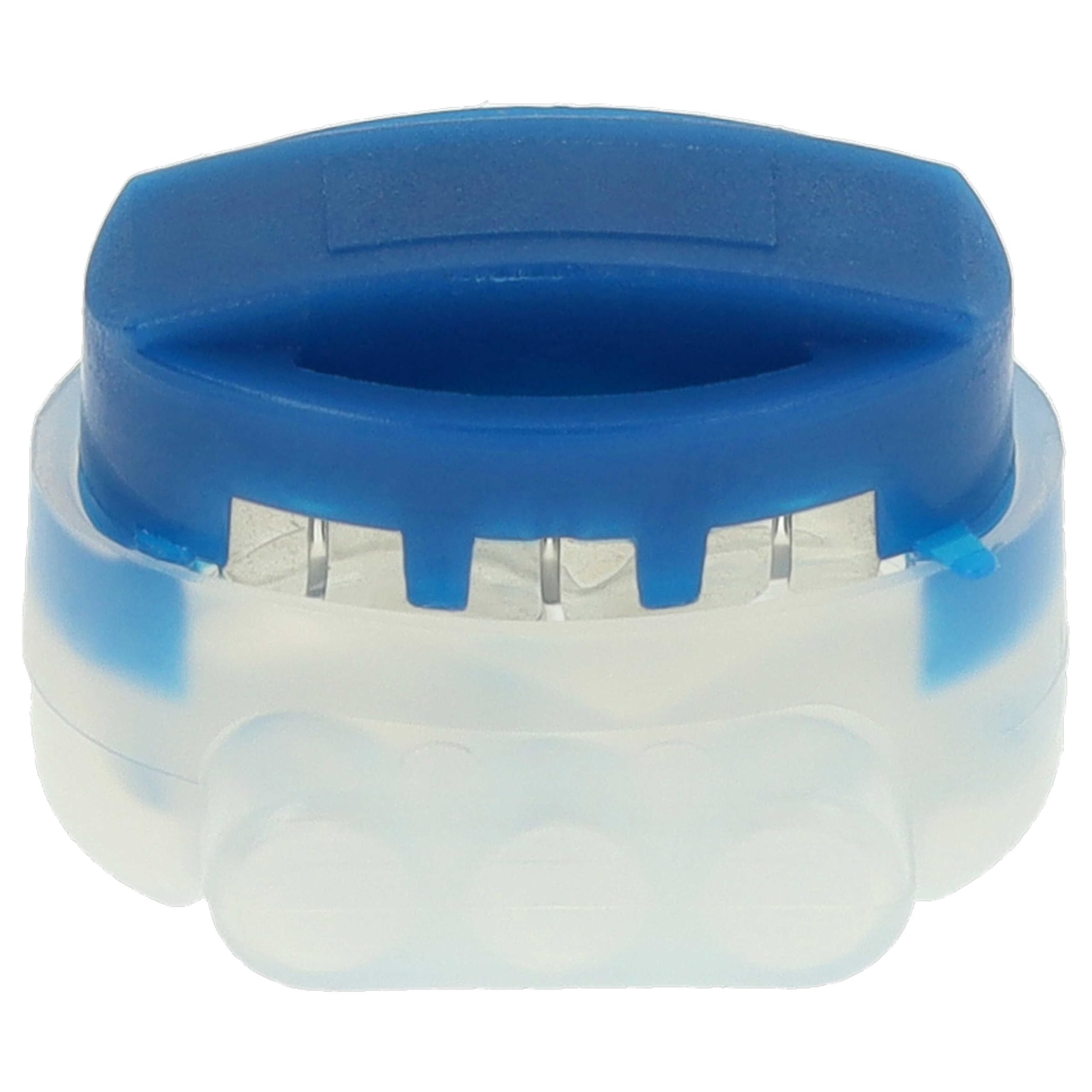 10x VHBW Waterproof Connector for Bosch Indego Robotic Lawn Mower Boundary Wires - Transparent/Blue Cable Splice Kit for Outdoor Garden & Yard Maintenance