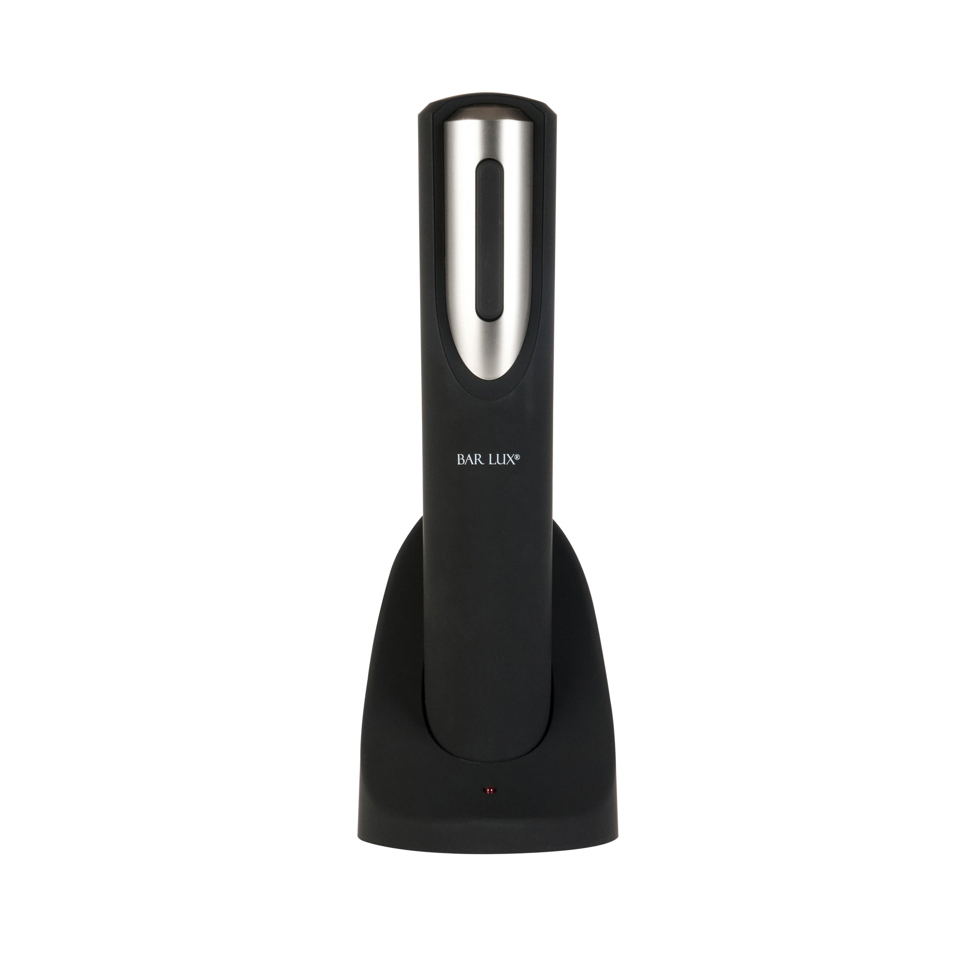Premium Black & Silver Electric Wine Opener with Charging Base & Foil Cutter - Cordless Automatic Corkscrew for Easy Wine Bottle Opening - Perfect for Dinner Parties, Gifts & Home Bars (1 Count)