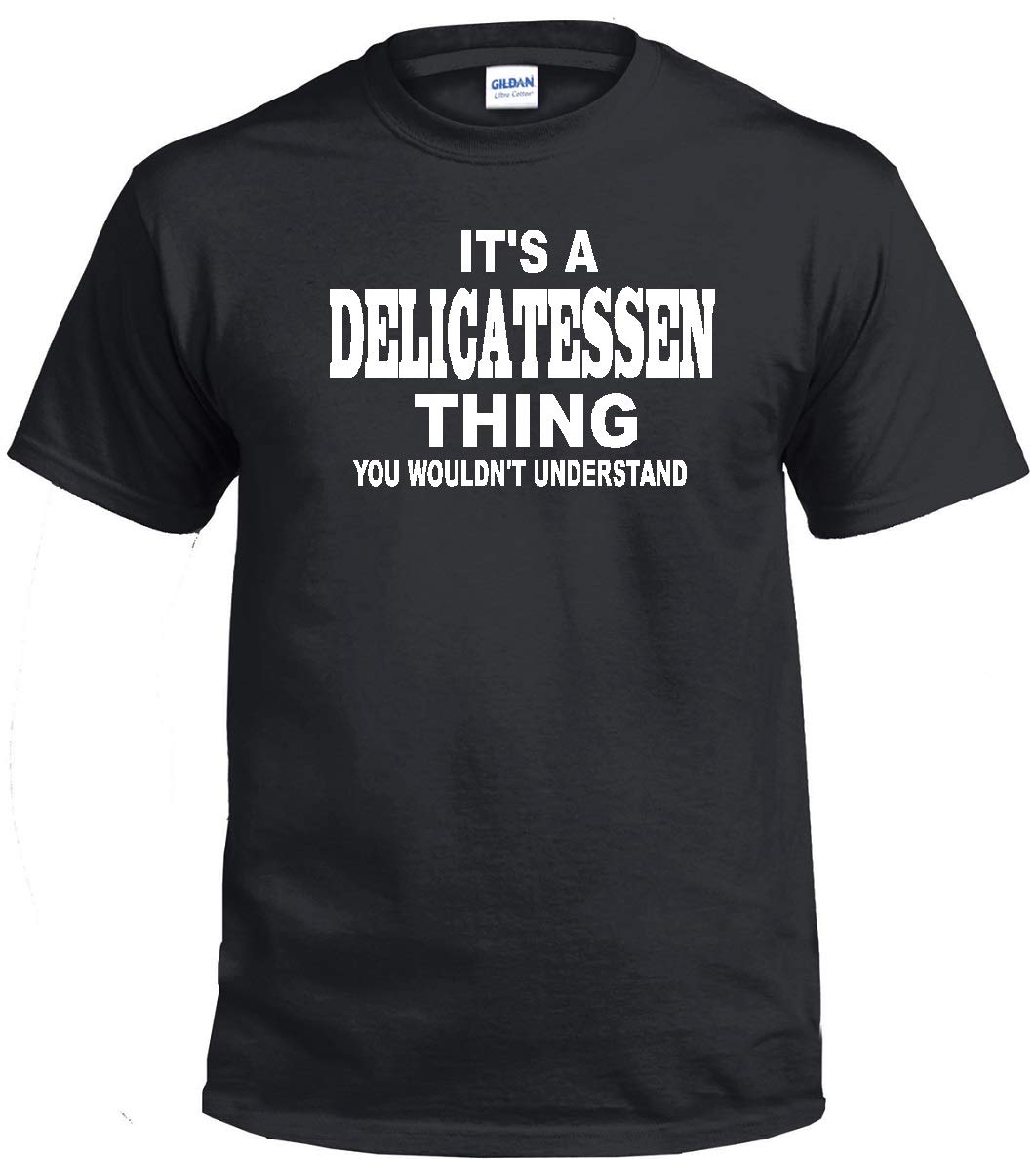 STUFF WITH ATTITUDE Delicatessen Thing Black Graphic T-Shirt for Men & Women | Vintage Inspired Casual Tee for Streetwear, Concerts & Everyday Outfits