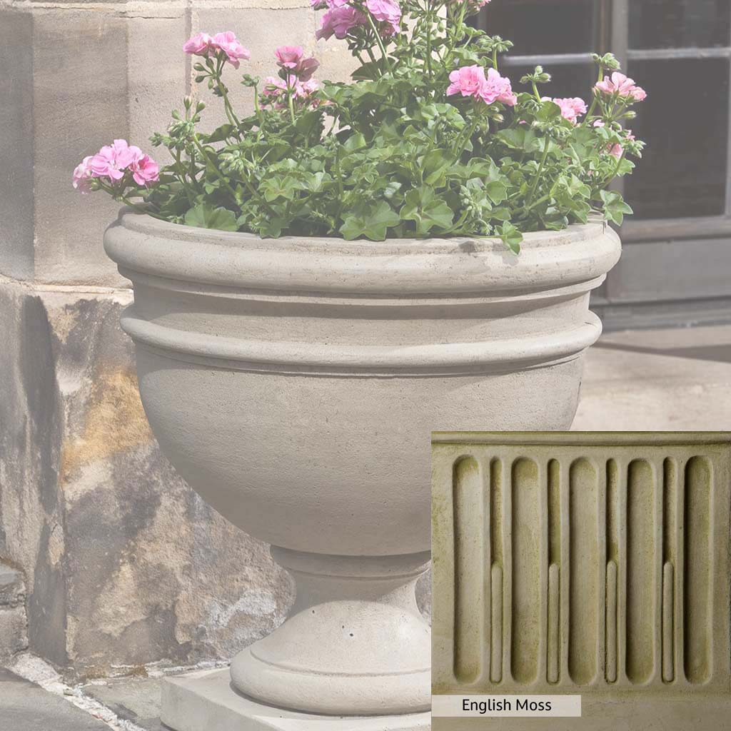 Campania International Montgomery Urn - Elegant Garden Urn for Outdoor Decor, Memorials & Planters | Perfect for Patios, Cemeteries & Home Landscaping