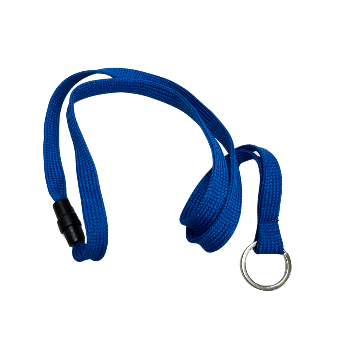 Blue Breakaway Safety Lanyards with Quick Release - Perfect for ID Badges, Keys & Work Security - Office, School, Events & Conventions Accessories
