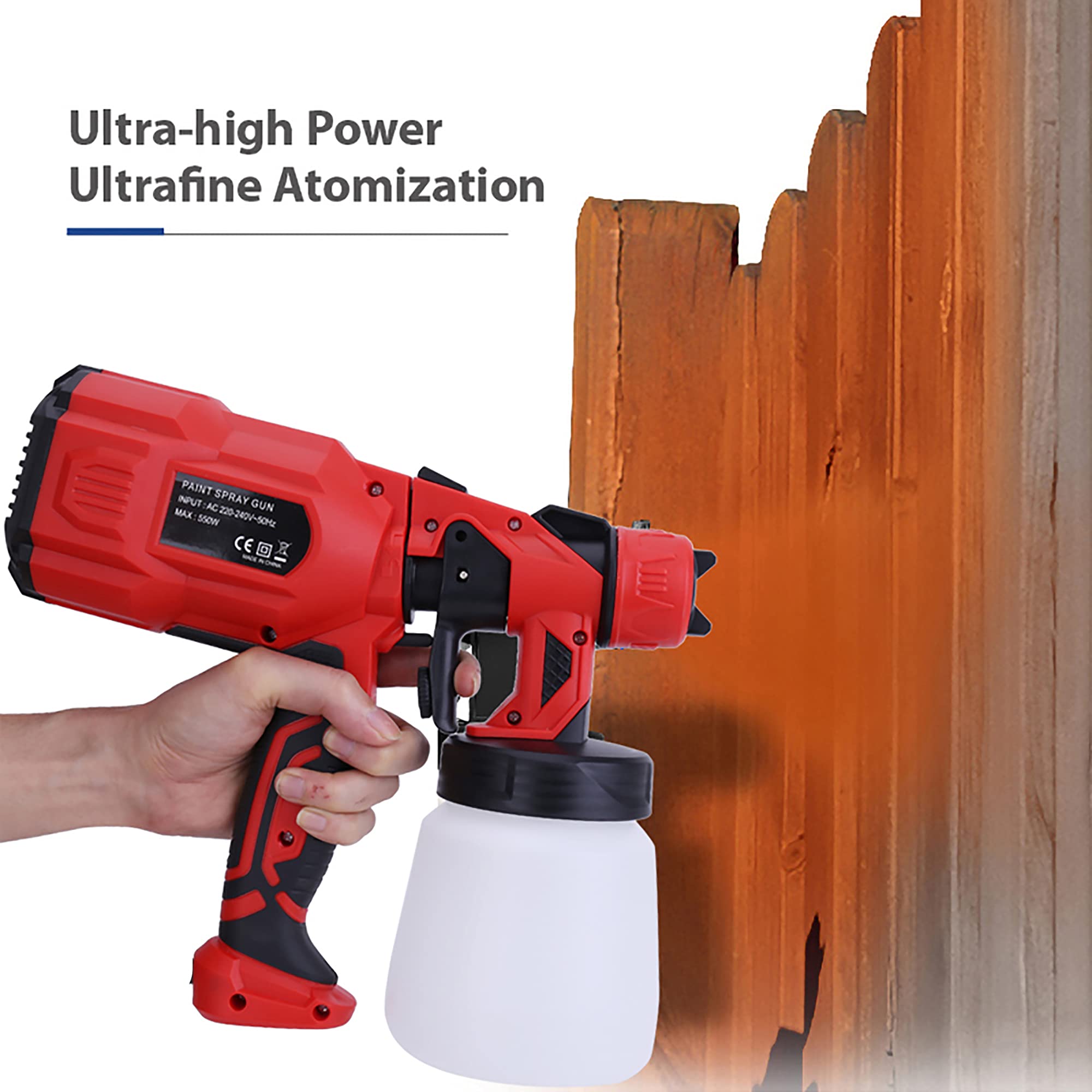 850W 1200ml Cordless Electric Spray Gun with 2 Li-ion Batteries - Multi-Purpose Paint Sprayer for Home, Garden & Car Care (Painting, Disinfecting, Watering, Washing) | Perfect for DIY Projects, Home Renovation & Outdoor Cleaning