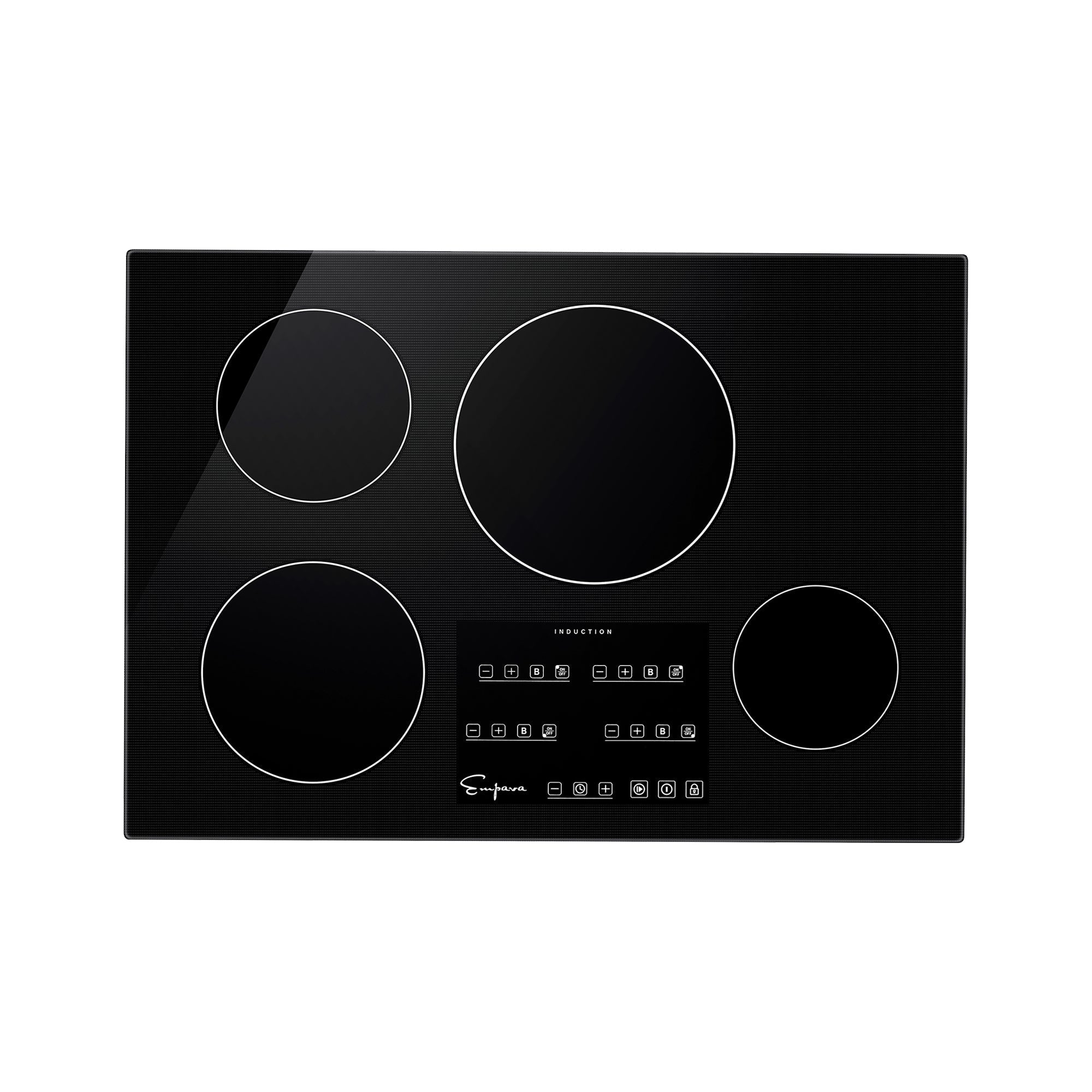 Empava 30 Inch 4 Burner Induction Cooktop - 120V Built-in Electric Stove with Touch Controls (IDC30) for Home Kitchen, Restaurant & Outdoor Cooking