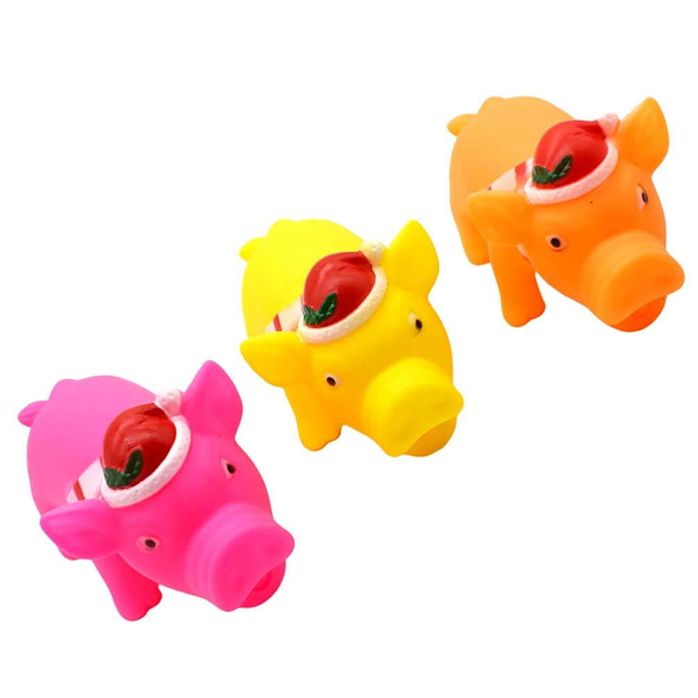 3pcs Non-Toxic Chew Toys for Dogs & Puppies - Durable Bite-Resistant Molar Toys, IQ Training Balls for Teeth Cleaning & Mental Stimulation - Assorted Colors (Great for Playtime, Exercise & Dental Health)