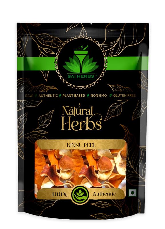 SAI HERBS Kinnu Peel (Kinnu Chilka) - 100% Pure & Natural Face Care & Skin Whitening Treatment - Reduces Damaged Hair & Scalp Nourishment (100g) - Perfect for Daily Skincare Routine & Hair Revitalization