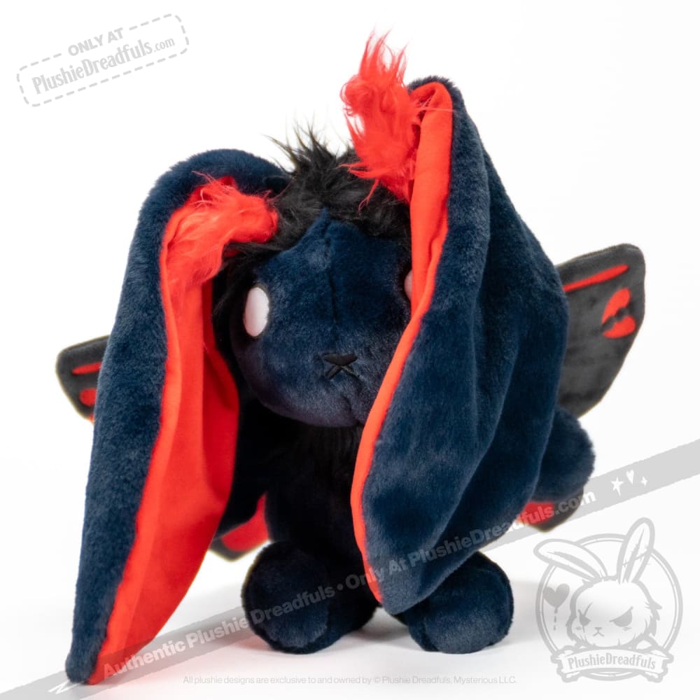 Plushie Dreadfuls Emo Moth Rabbit Stuffed Animal - Soft Cute Plush Toy for Kids, Teens & Collectors | Perfect for Gifts, Bedroom Decor & Emotional Support