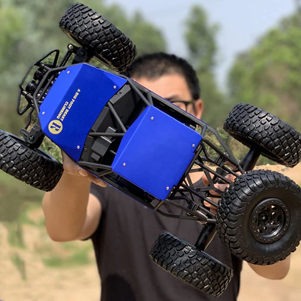 1:8 Scale Large Remote Control Monster Truck - 4WD Off-Road RC Crawler Car for Kids & Adults - All Terrain Vehicle for Outdoor Adventure, Birthday & Christmas Gifts