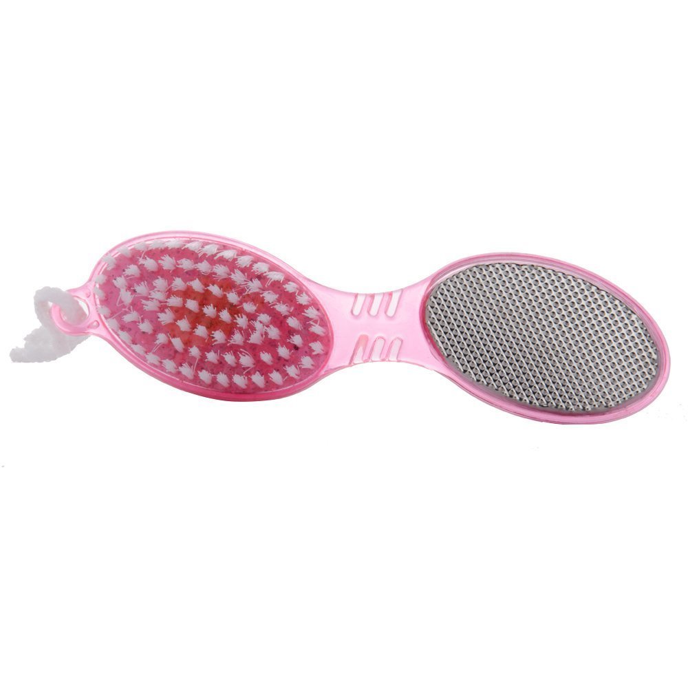 4-in-1 Foot Care Kit - Pedicure Brush, Pumice Stone, Scrubber & Nail File for Soft Smooth Feet - Perfect for Home Spa, Pedicures & At-Home Foot Care Routines