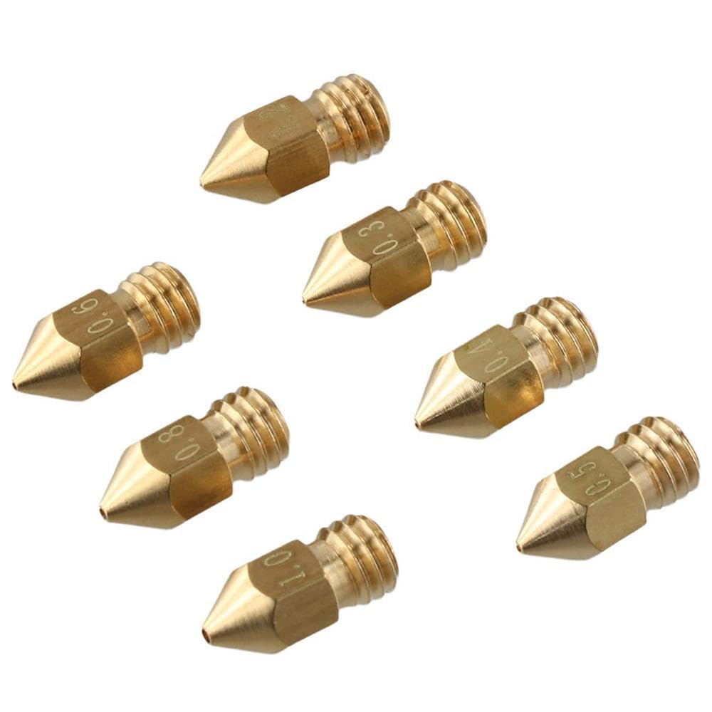 20PCS 3D Printer Nozzle Kit - Stainless Steel & Brass Extruder Nozzles with Cleaning Tools | High Temperature Resistant for 3D Printing, DIY Projects & Home Repairs
