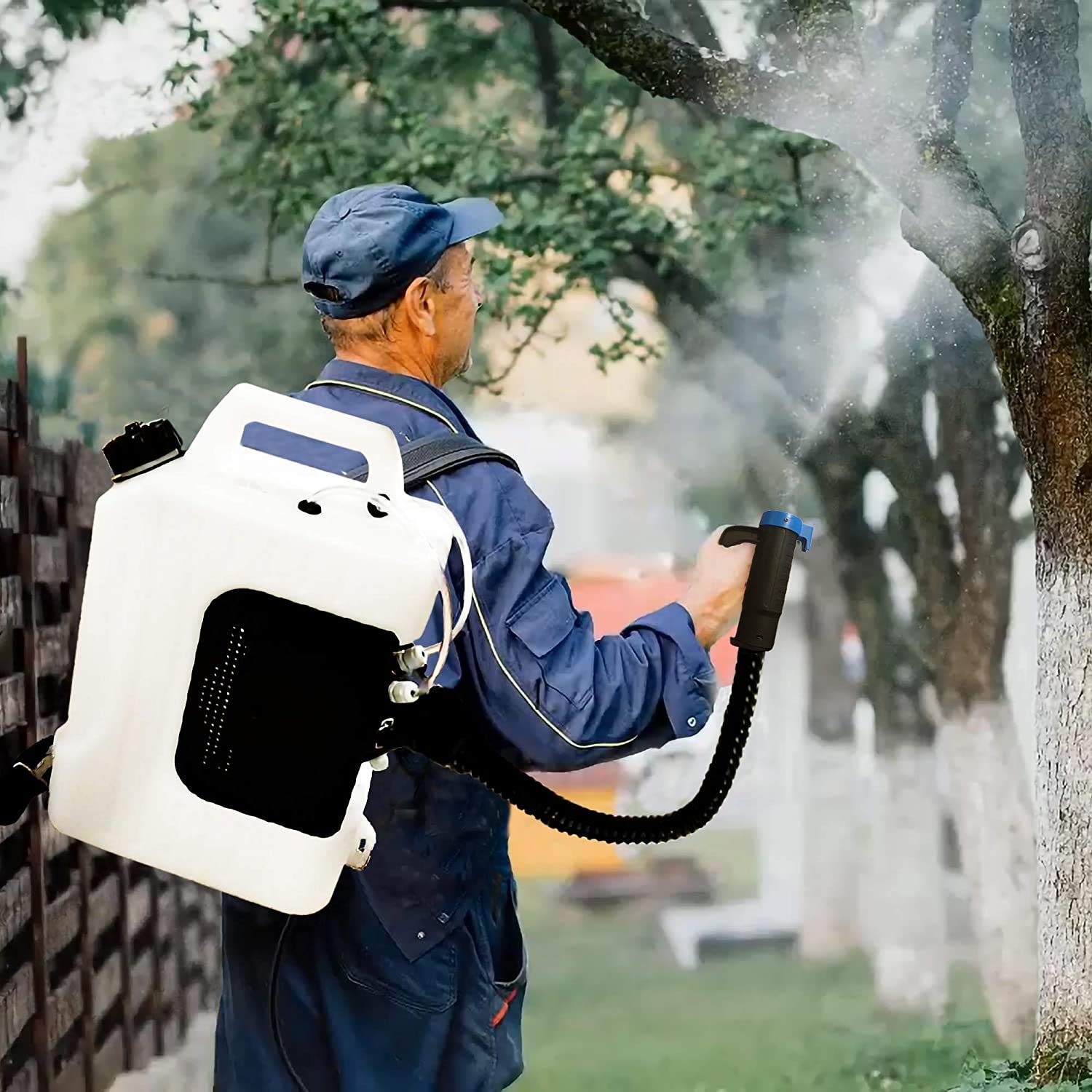 Sylvan Electric ULV Sprayer Fogger - 110V Backpack Cold Fogging Machine for Disinfection, Pest Control & Sanitization - Ideal for Home, Garden, Farm & Commercial Use