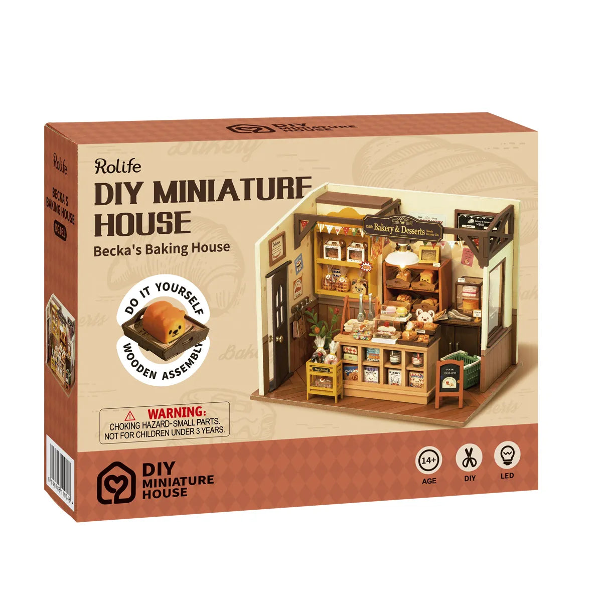 DIY House Becka's Baking House Kit - Complete Baking Set for Kids & Adults, Fun Home Baking Activity, Perfect for Birthday Parties & Family Bonding