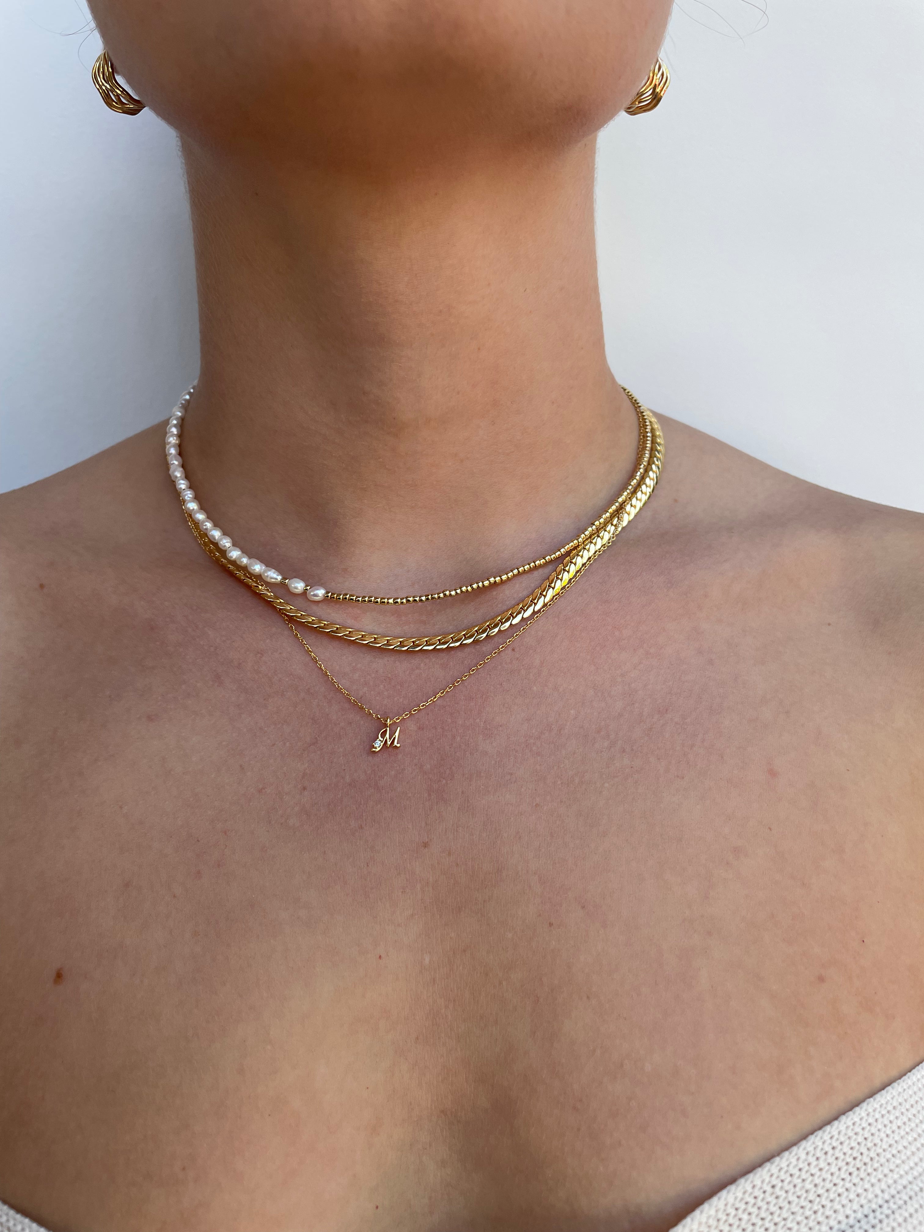 Initial Necklace in Gold - Personalized A to Z Letter Pendant for Women - Perfect for Gifts, Anniversaries, and Everyday Elegance