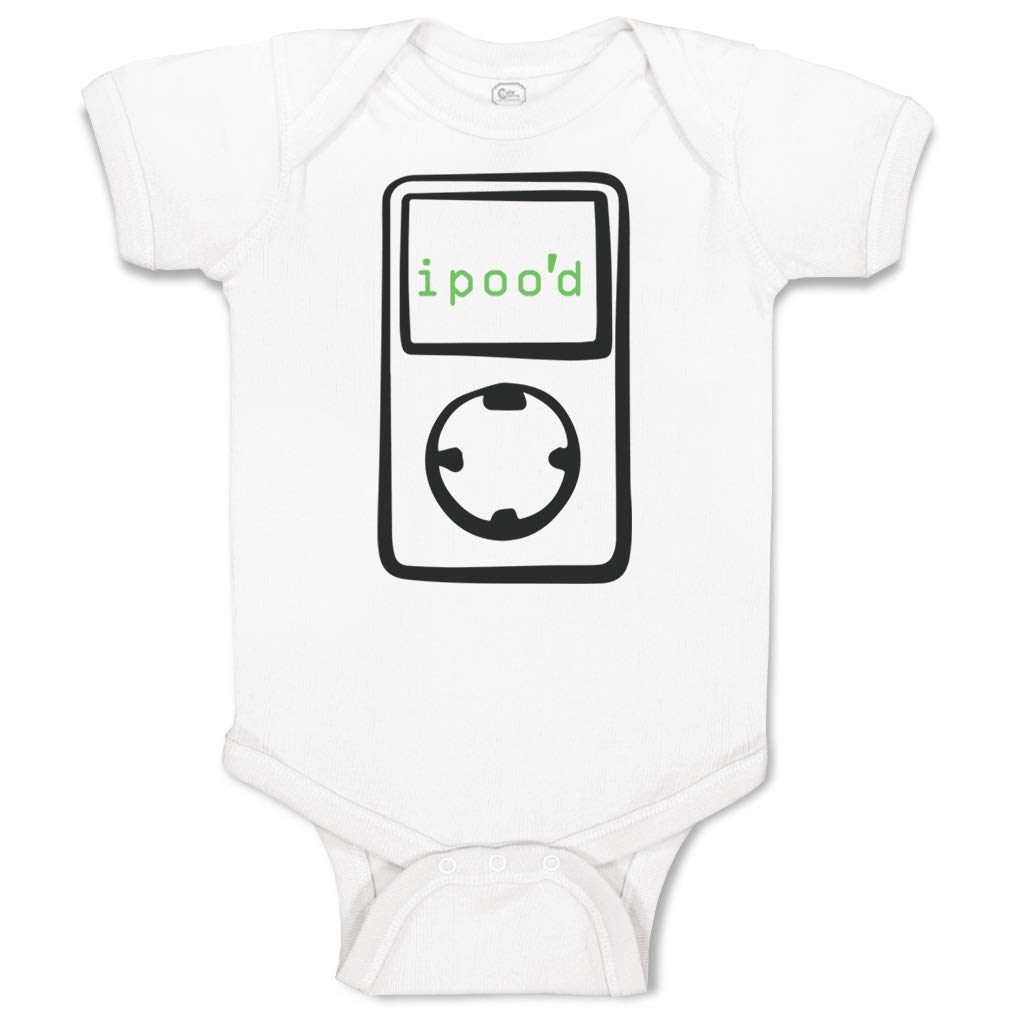 Custom Funny I Pooped Baby Bodysuit - 100% Cotton Cute Humor Onesie for Boys & Girls | Perfect for Newborn Photos, Baby Showers & Playtime