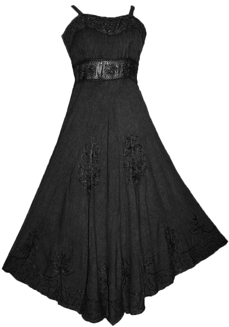 Agan Traders Women's Vintage Summer Dress - Sleeveless Empire Waist Renaissance Style for Spring Summer 2025 | Perfect for Renaissance Fairs, Weddings & Beach Vacations