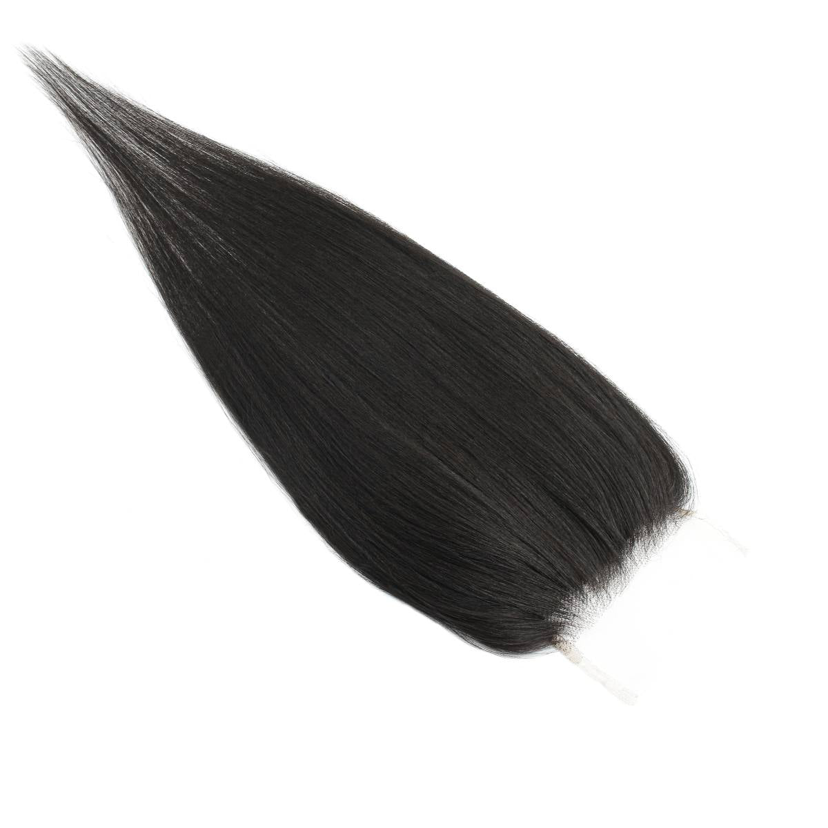 Yaki Straight 4x4 Transparent Lace Human Hair Closure - Natural Look for Black Women - Perfect for Everyday Wear, Special Occasions & Protective Styling