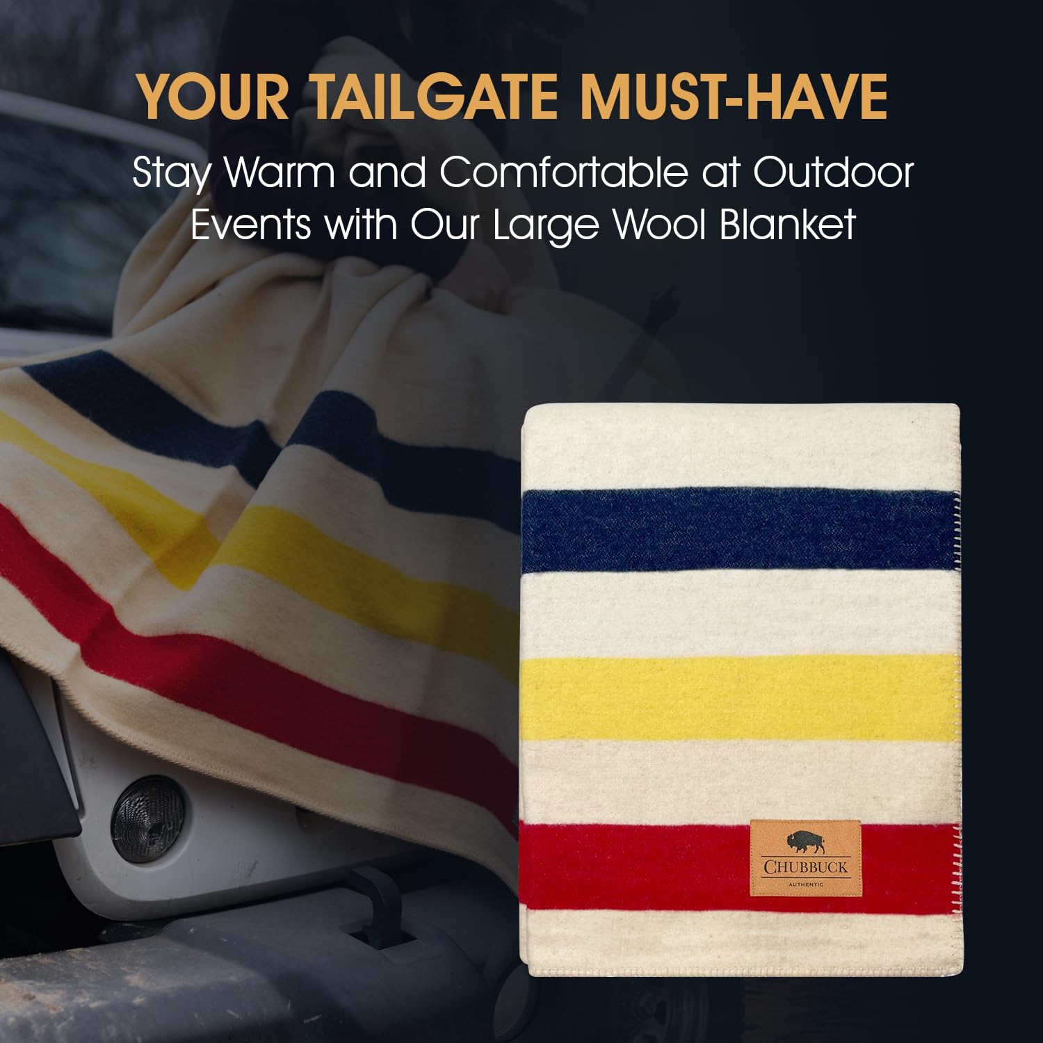 Premium 100% Wool Blanket - 60