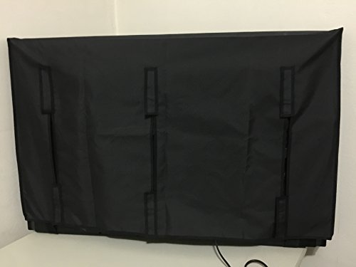 Comp Bind Technology Marine Black Waterproof TV Cover for Sony XBR65X900F 65'' UHD Smart TV - 57.5''W x 3.6''D x 33.6''H - Ideal for Outdoor, Patio, and Marine Use