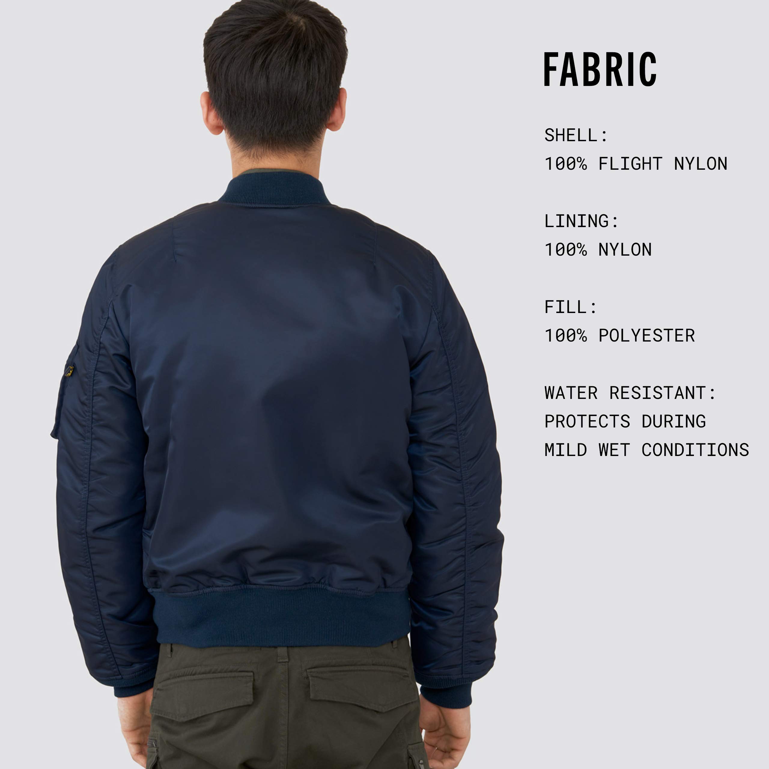Alpha Industries MA-1 Slim Fit Bomber Flight Jacket - Men's Lightweight Military Pilot Jacket for Aviation & Streetwear Fashion | Perfect for Casual Wear, Outdoor Activities & Urban Style